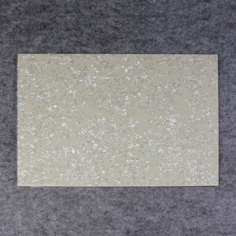 FLEOR 11.4 x 17 Inch Blank Guitar Bass Pickguard Sheet DIY Guitar Pickguard Backplate Scratch Plate Material,4Ply Aged Pearl - Image 3